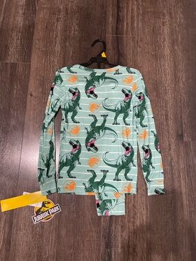 Jurassic Park Green Dinosaur Kids Pajama Set